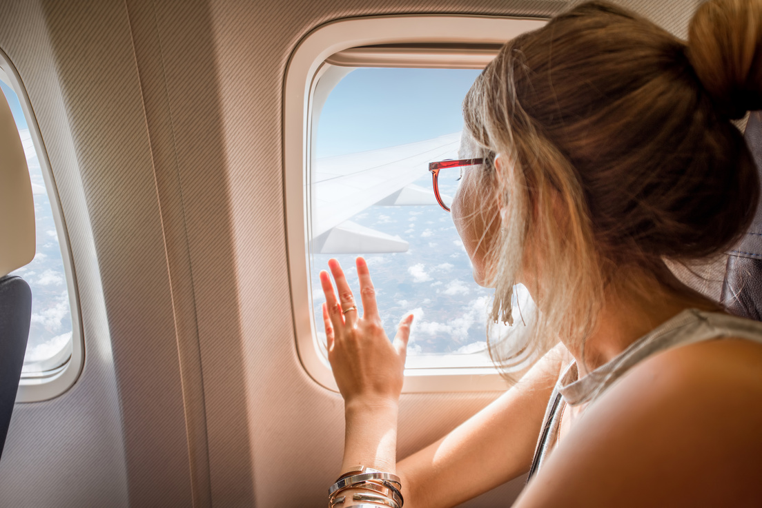 Woman in the Airplane